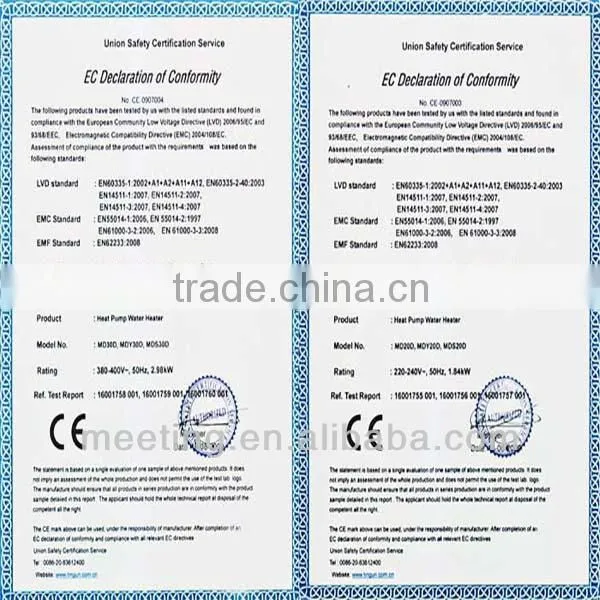 Meeting geothermal water air heat pump all climate heat pump 74kw, 100kw