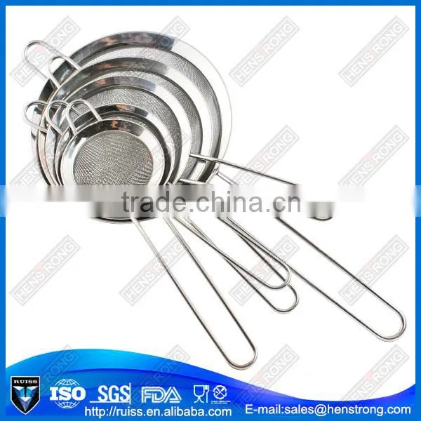 Different size 7cm--25cm diameter stainless steel skimmer ,strainer