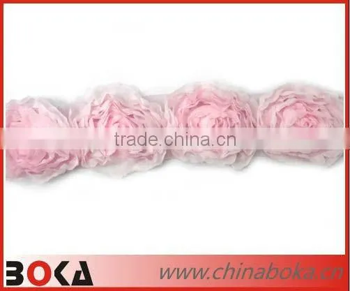 Korean rhinestones bridal lace trim for garment