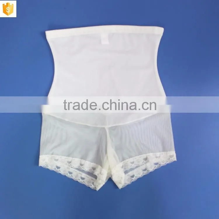 Hot sale sexy mesh panty shaper,transparent white women shaperwear slimming