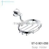 Hot Selling Bathroom Double Prong Robe and Towel Hook, Chrome Solid Brass