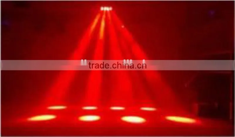 8pcs Moving Head Disco RGBW 4IN 1 led spider beam moving head light 10w