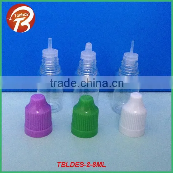 18ml e cigarette/liquid bottle/container with childproof cap