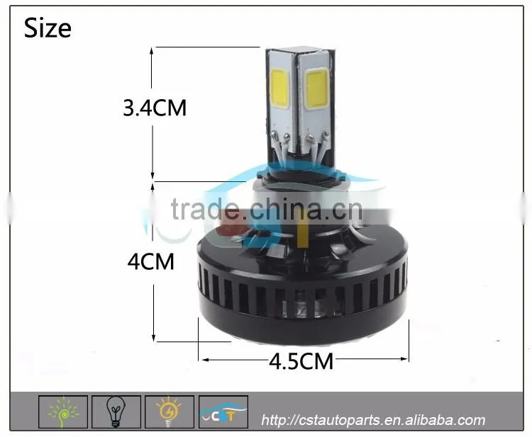 2016 New Products MH4 6000k led motorcycle headlight with Certification CE,ROHS