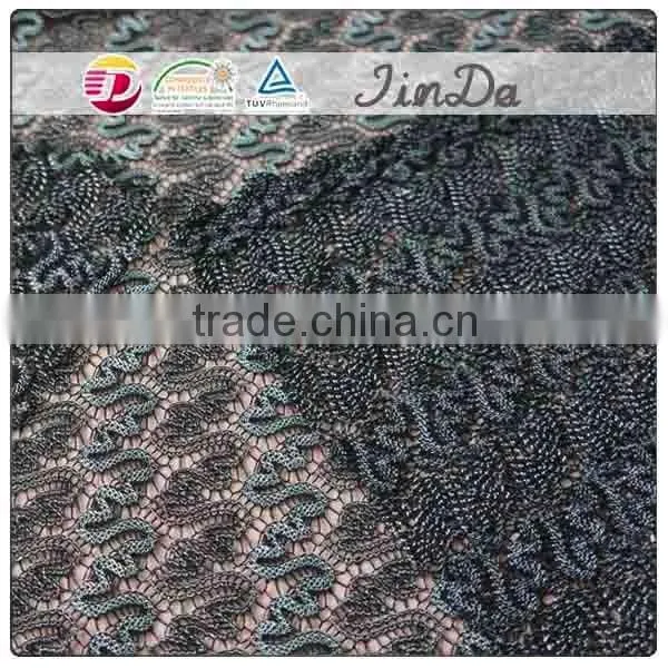 High quality cheaper yarn dyed lace fabric