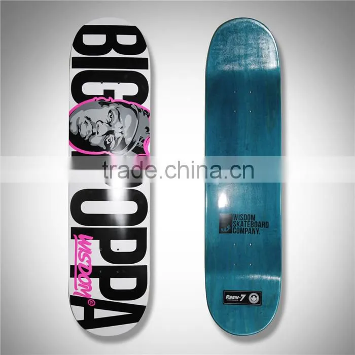 CMYK skateboard boards, 100% maple medium concave skateboard decks