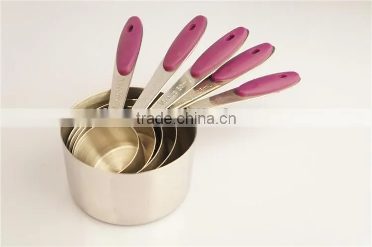 High quality stainless steel stackable measuring cups