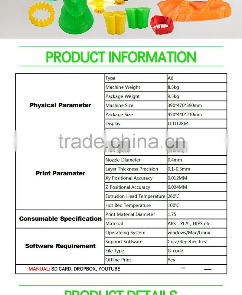 2016 Promotion Sale High Accuracy Nylon Filament Small DIY 3D Printing for Phone Back Cover
