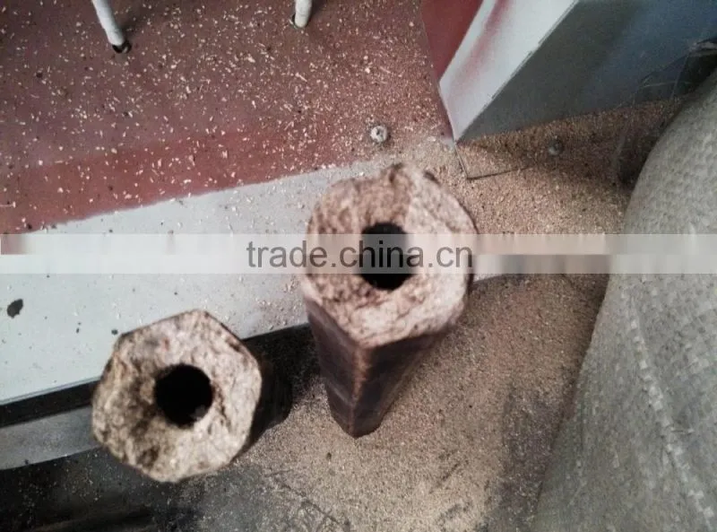 Hexagon type charcoal machine /sawdust briquette pressing machine
