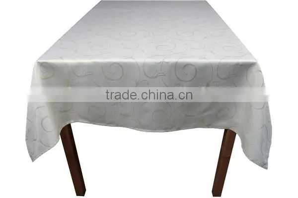 Hot Sale 100% Polyester Custom Jacquard Design Polyester Tablecloth