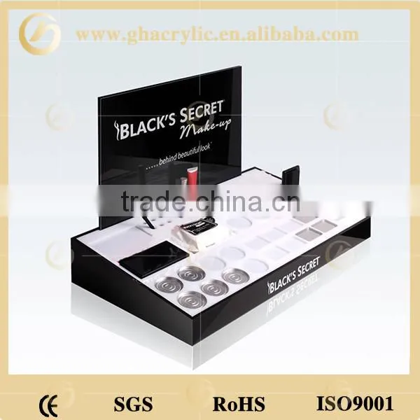 high quality Factory direct sale acrylic cosmetic display rack, acrylic makeup organizer, acrylic display rack