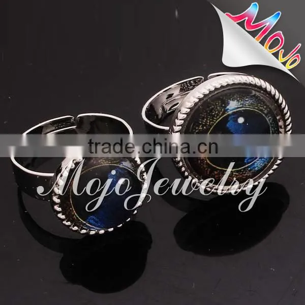 2014 new designs alibaba hot selling glass monster ring top fashionable ring with best prices