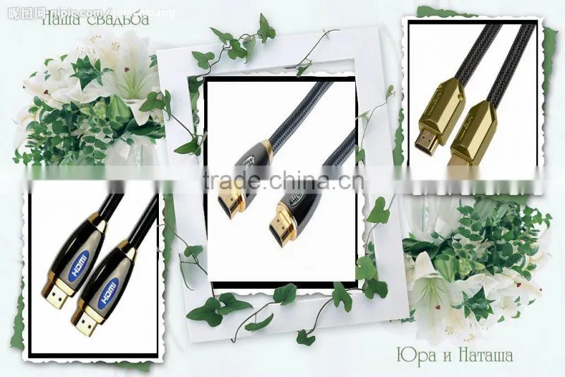 hdmi cable china 19 Pin Gold-plated connectors for highest signal transfer