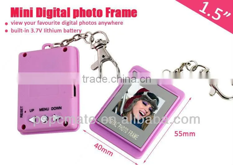 Memory ABS keyring digital photo frame