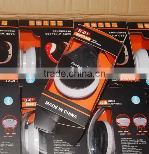 Portable handfree stereo bluetooth wireless headset earphone for Iphone Samsung