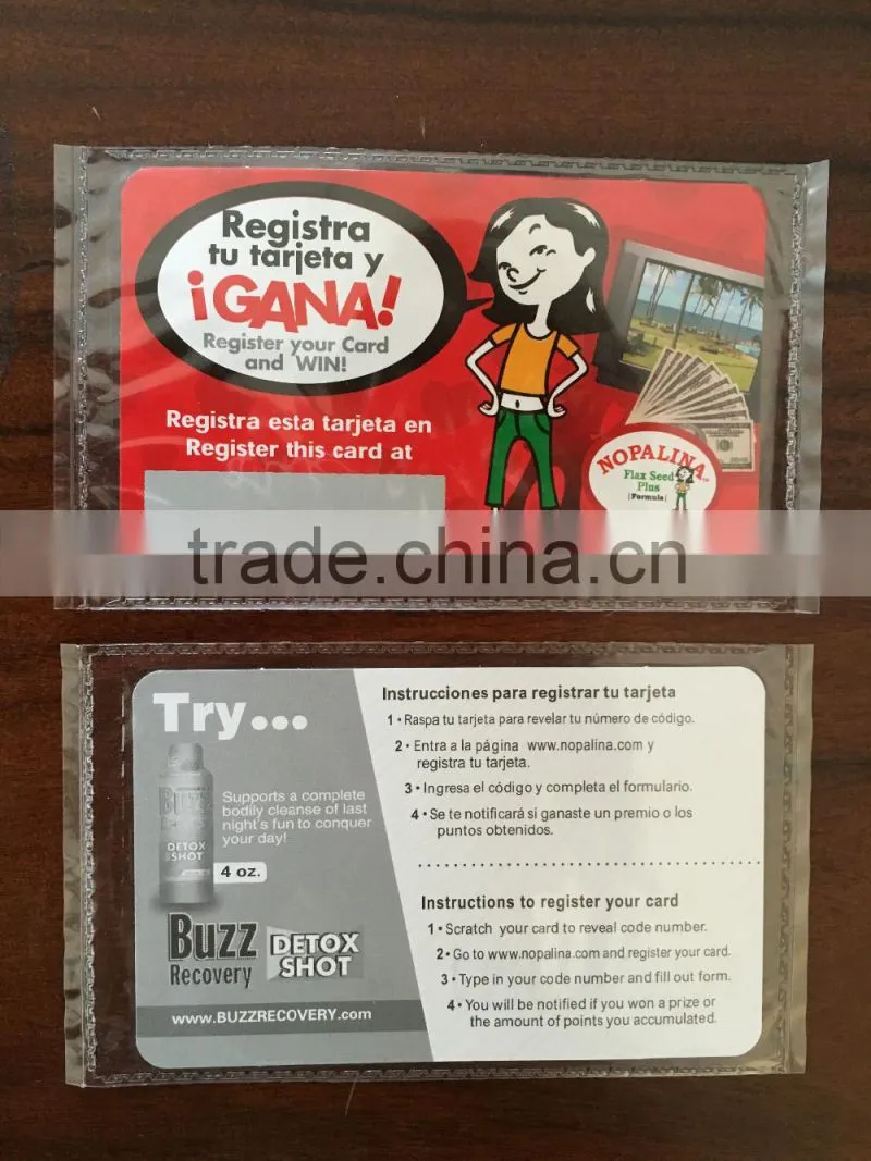 scratch off card printing
