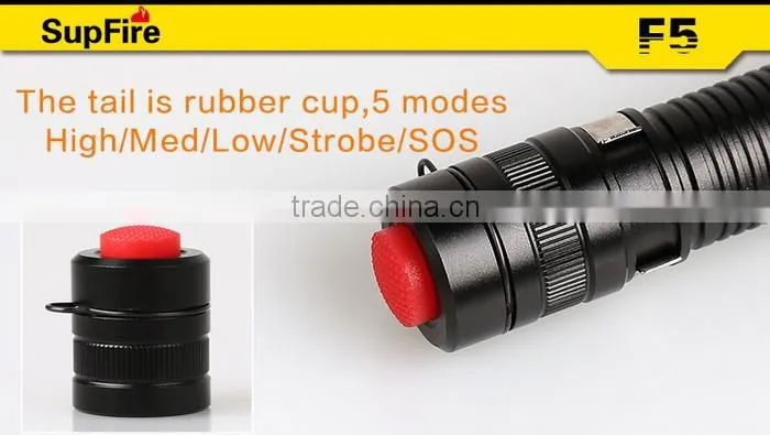 Hot seller SupFire F5 mini portable LED flashlight torch with clip