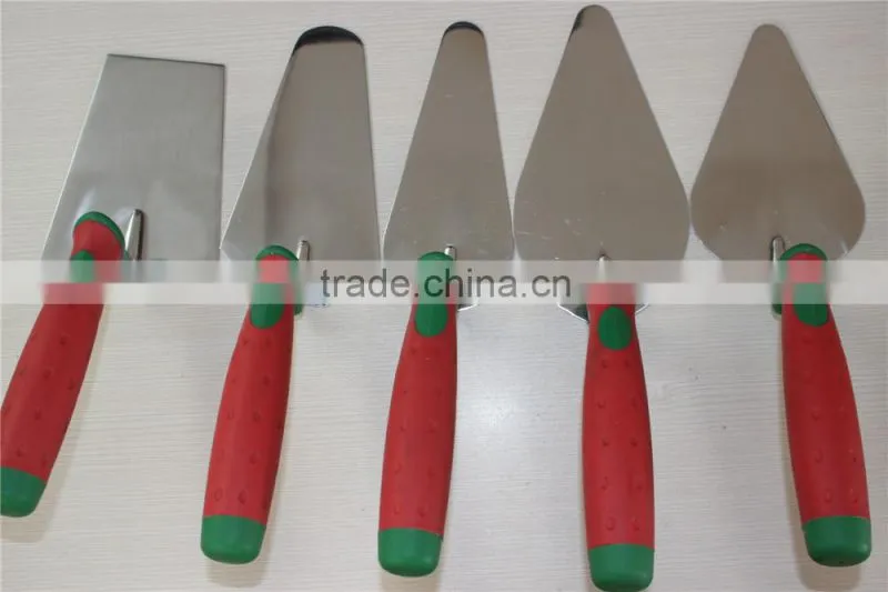 Bricklaying trowel / stainless steel square blade / building construction tools