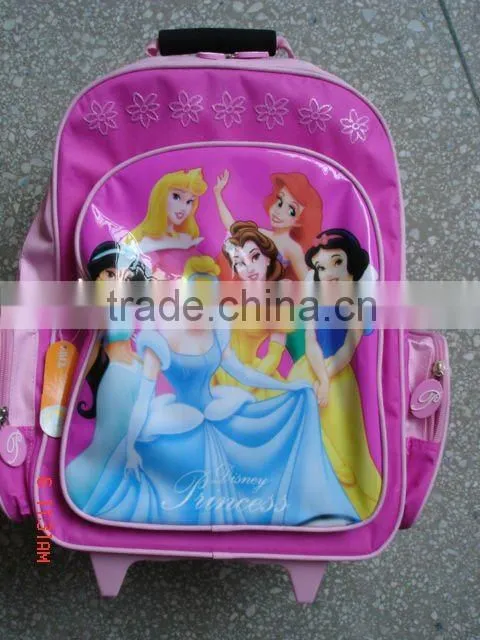 Princess pink child school bag, backpack