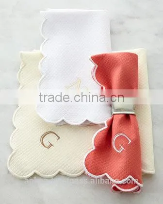 Linen embroidered placemats