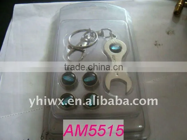 Anti Theft tire valve caps with spanner