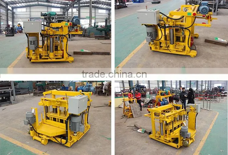 QT40-3 manual hand press brick making machine,manual vibrating concrete block machine