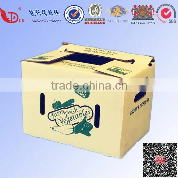 Water-proof frozen fish & sea food carton box with custom design