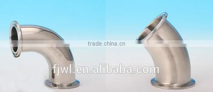 Hygienic/Sanitary stainless steel pipe fittings clamp elbow