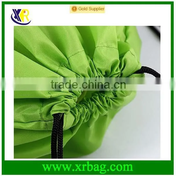 Top Quality Foldable Drawstring Bag Folded In Pouch With Logo