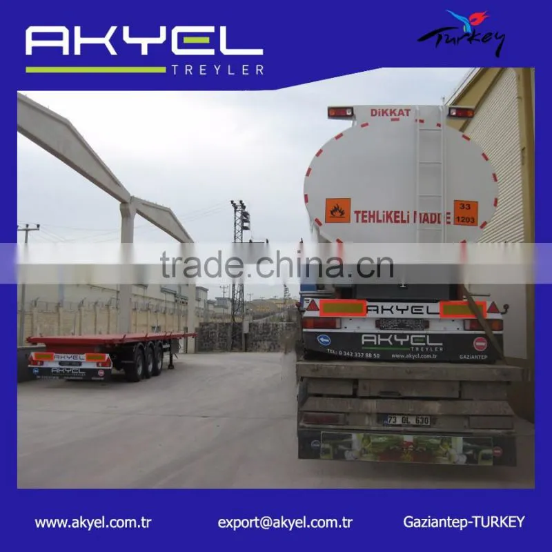 3 axle fuel diesel oil petrol Tanker semi trailer for sale