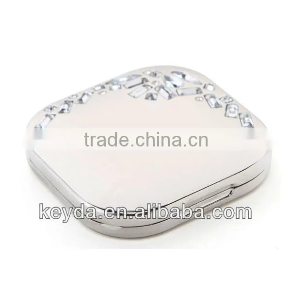 metal pocket mirror with double side
