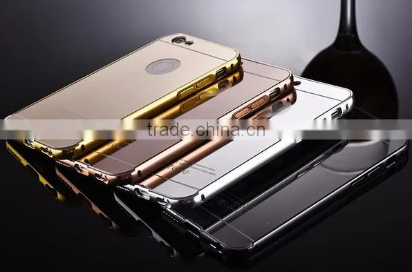 In Stock Mirror Back Phone Cover,Aluminum Bumper Case For Iphone 5 SE