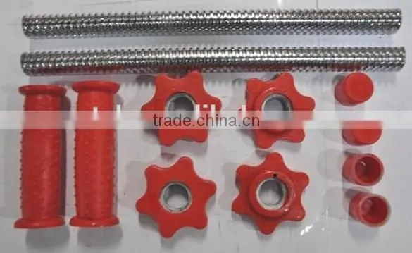 colorful rubber dumbbell