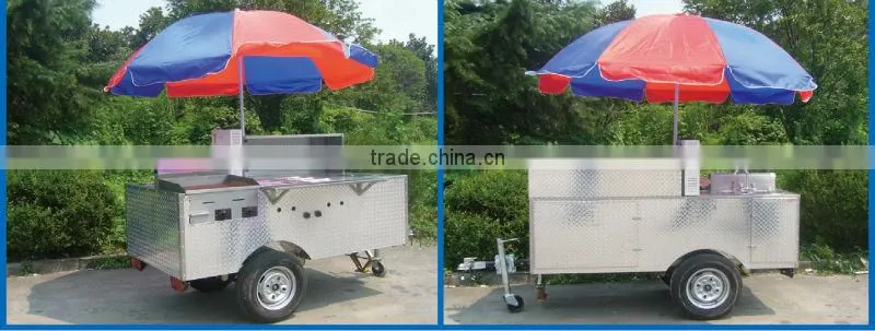 CE ISO UL EEC hot dog cart pushed hot dog cart tricyle hot dog cart