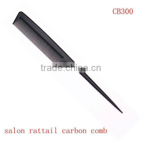 salon rattail carbon antistatic comb