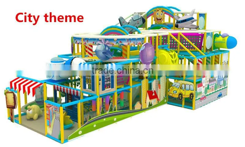 2015 New design police station used commercial kids indoor playground