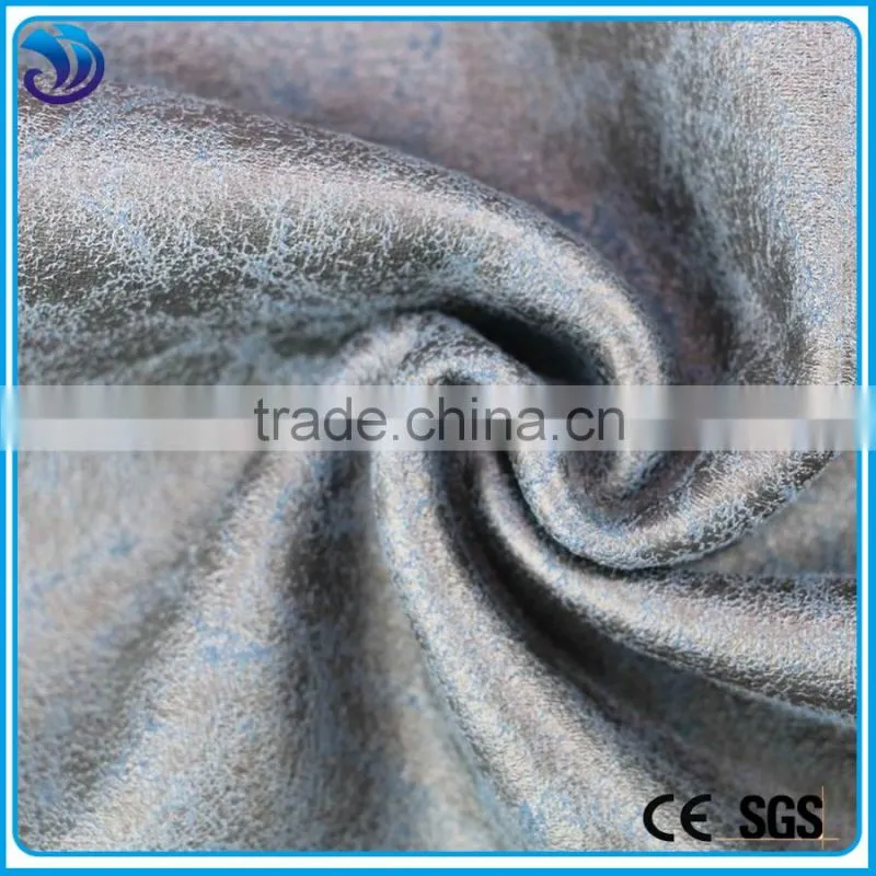 Wholesale hot stamping suede bonded feather fabric for garment