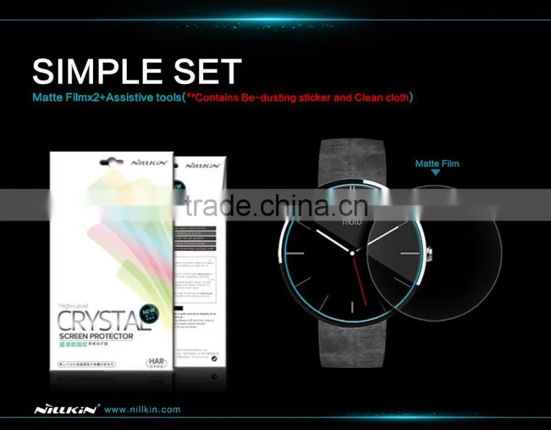 Super Clear Anti-fingerprint Protective Film for Moto 360