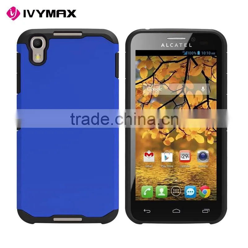 China supplier top quality slim fit armor combo case for alcatel OT6055K/6055I/Idol 4 phone cover