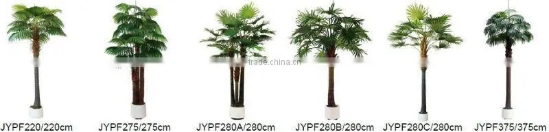 Mininature artificial fan palm tree for residence decor