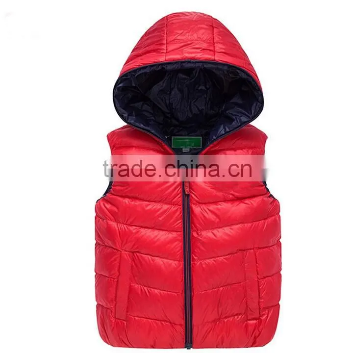 Custom Boys Hoody Sleeveless Padded Vest