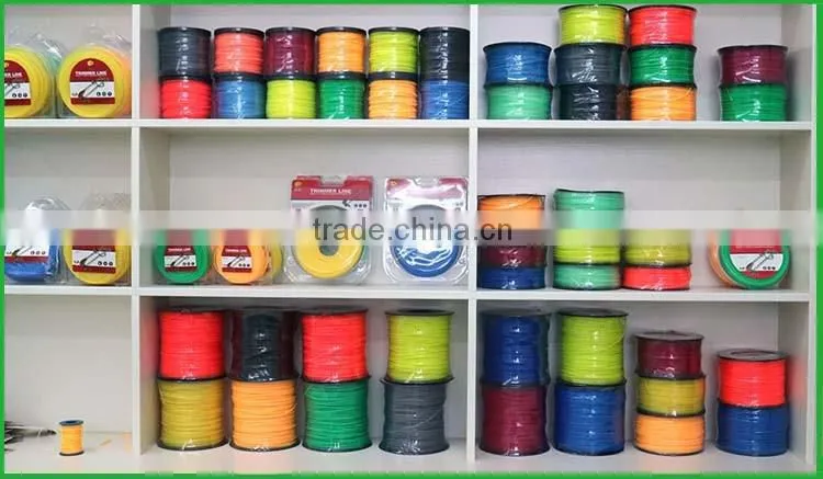 Good Quality Grass Trimmer Accessories 1LB Rose-red Color Triangle Shape Brush Cutter Line Nylon Grass Trimmer Line