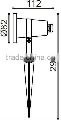 Stainless steel body IP67 110v landscape lighting