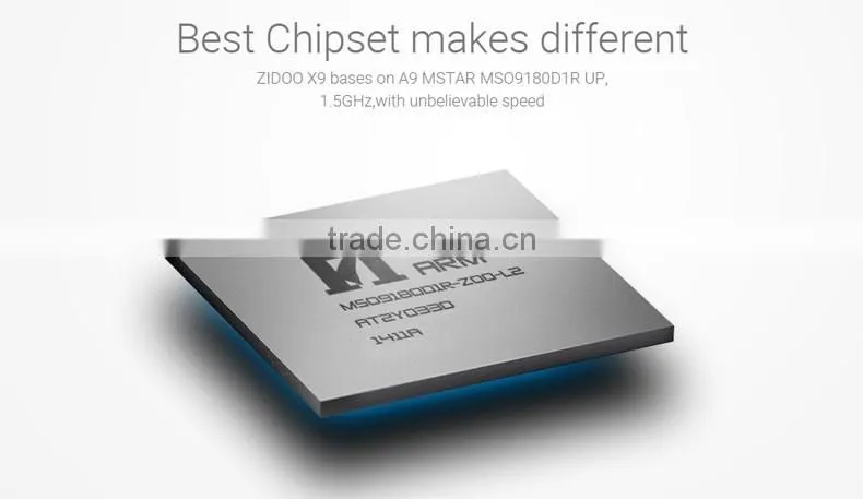 Full HD ZIDOO X9 Android TV Box 4K TV, 1080p Recorder, MSTAR Quad Core 2GB RAM Support Wi-Fi Blutooth4.0 KODI