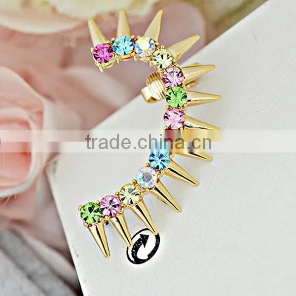 cartilage french colors good quality ear cuff wrap clip earring