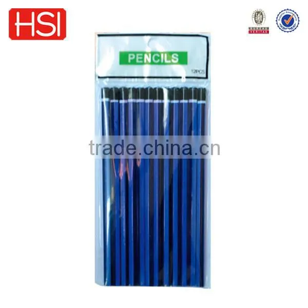black lead customized logo printed pencil
