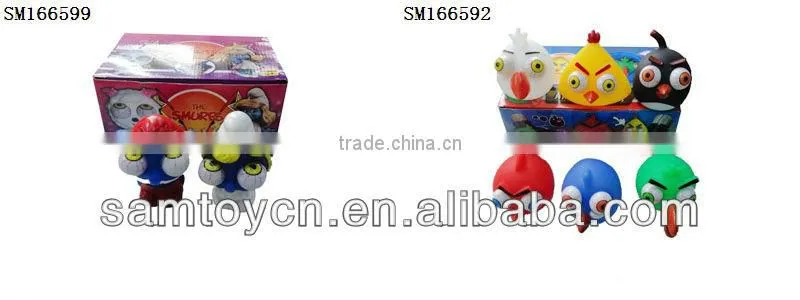 Vinyl rolling pop eye animal toy