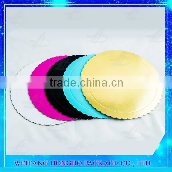 silver round 1/4 thick cake board