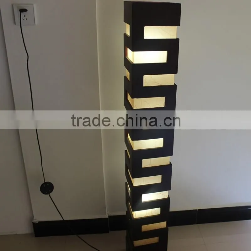 2016 saving engergy wholesale modern wooden floor lamp