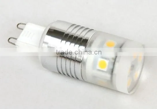 Replace 30W/40W/50W halogen, 1W/1.5W/2W/3W/4W G9/E14 Bulb, Peanuts Shape Ceramic Small LED Light Bulb, G9 2W SMD5050 LED Corn La